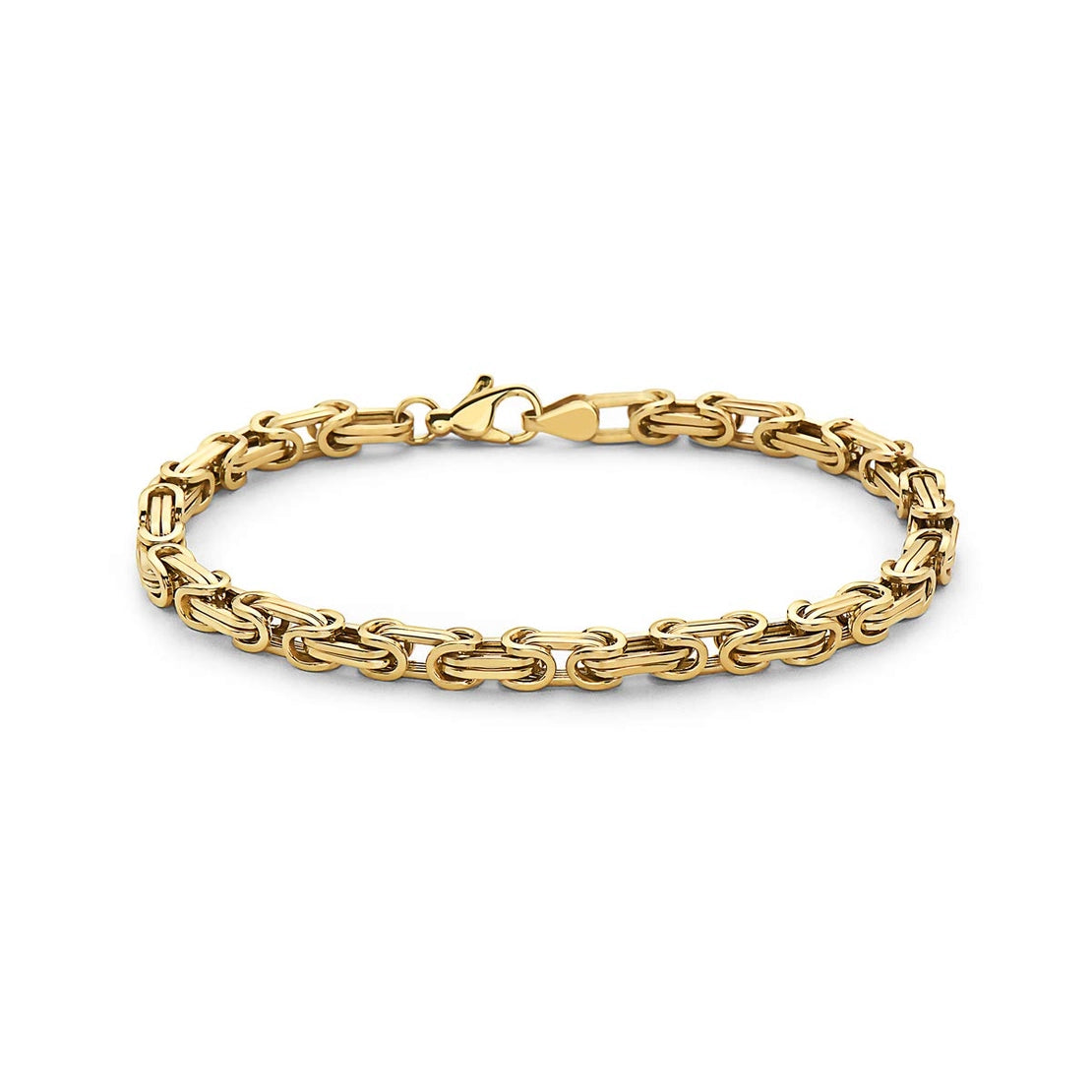 10K Gold Byzantine Link Bracelet