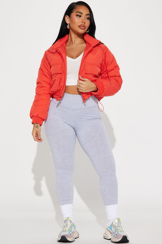 Nesha Cropped Hoodie Puffer Coat