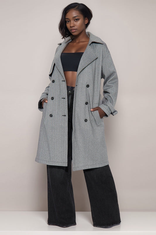 Tiffany Double Breasted Trench Coat (Re Stock Arrives 3/25)