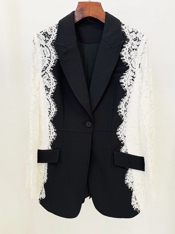 Laced Sleeve Blazer (Pre Order Arrives 10/15)