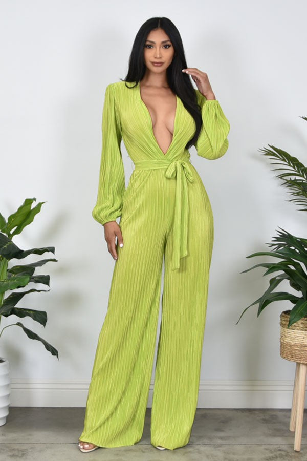 Blakely Plunged Jumpsuit (Pre Order Arrives 1/26)