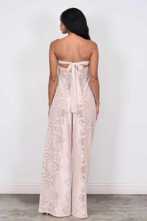 Wide Leg Lace Jumpsuit