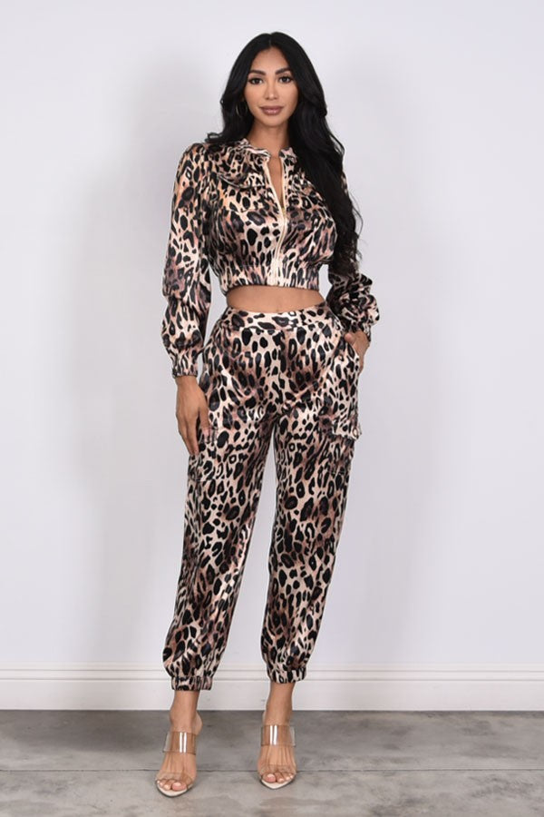 Kimmie Leopard Jogger Set (Re Stock 10/20)