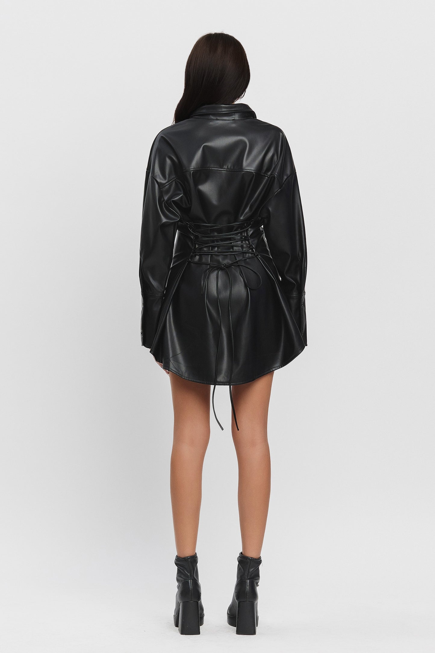 Aria Fuax Leather Dress