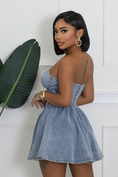 Trina Denim Dress (Pre Order Arrives 1/15)