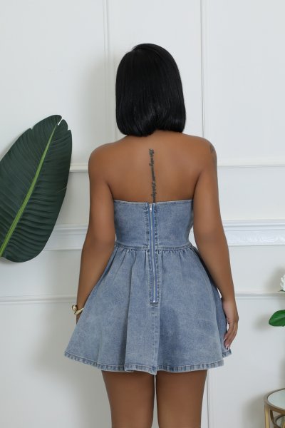 Trina Denim Dress (Pre Order Arrives 1/15)