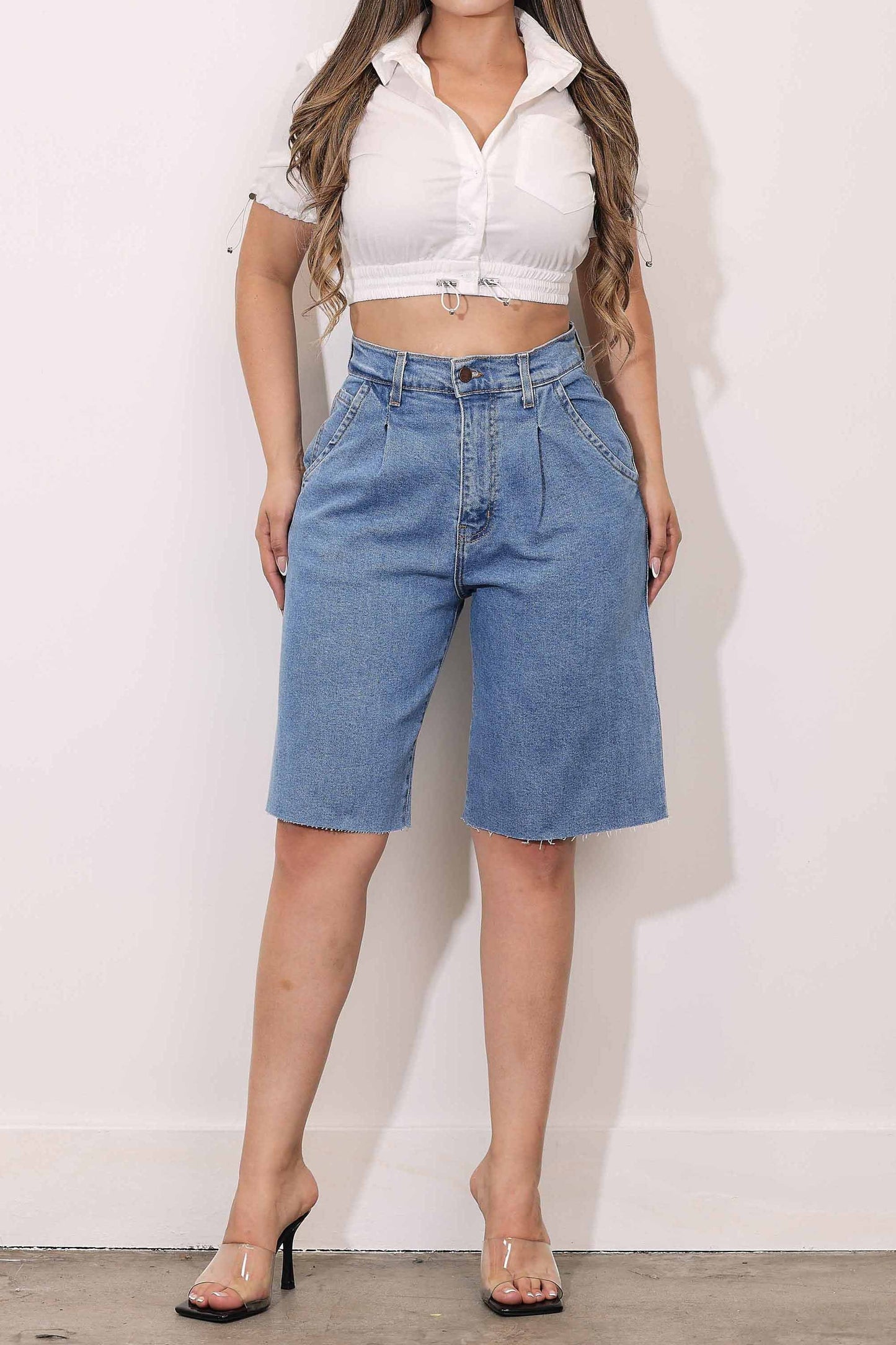 Keisha Denim Jorts (Re Stock 10/1)