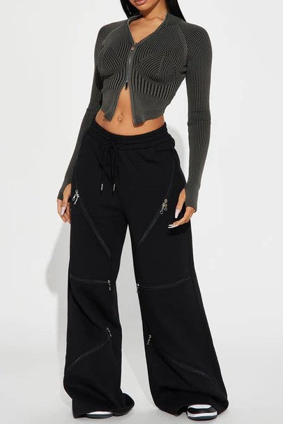 Valentina Wide Leg Fleece Pant