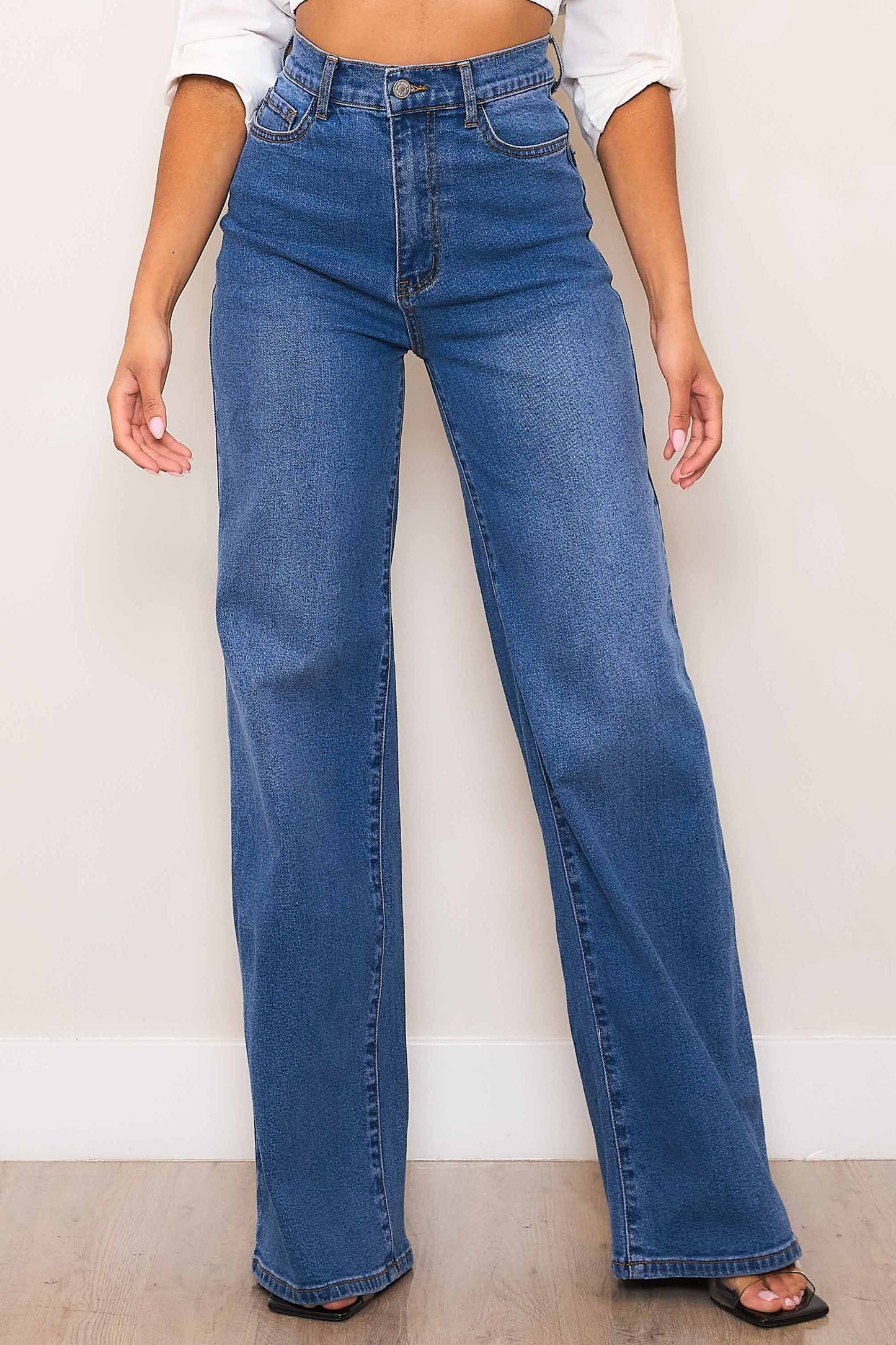 Jackie High-Rise Essential Wide Leg Jeans (Re Stock 10/20)