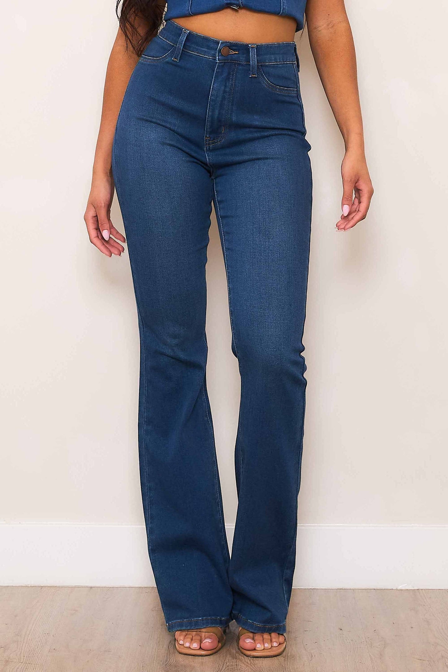 Violet High Rise Bootcut Jeans