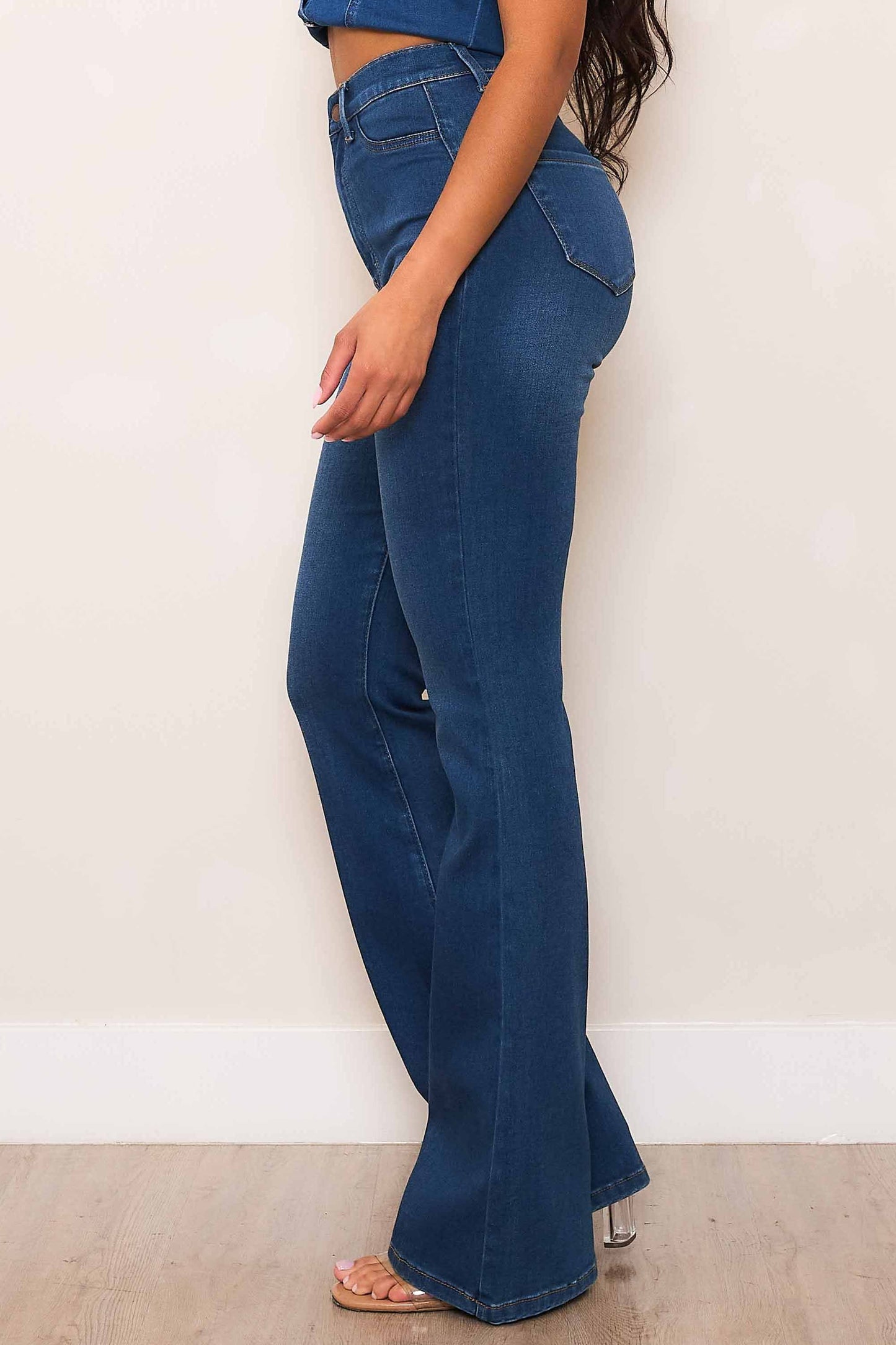 Violet High Rise Bootcut Jeans