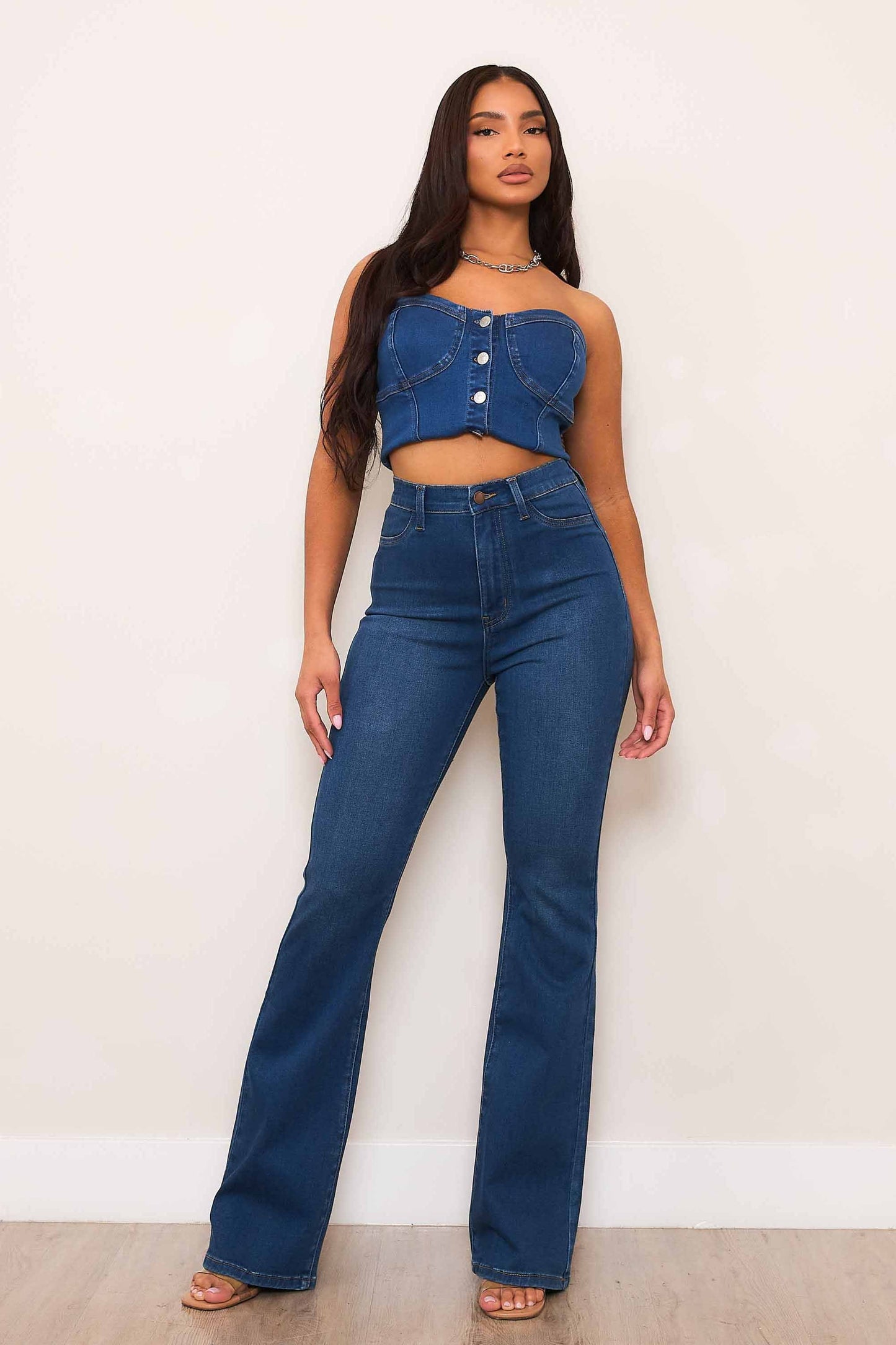 Violet High Rise Bootcut Jeans