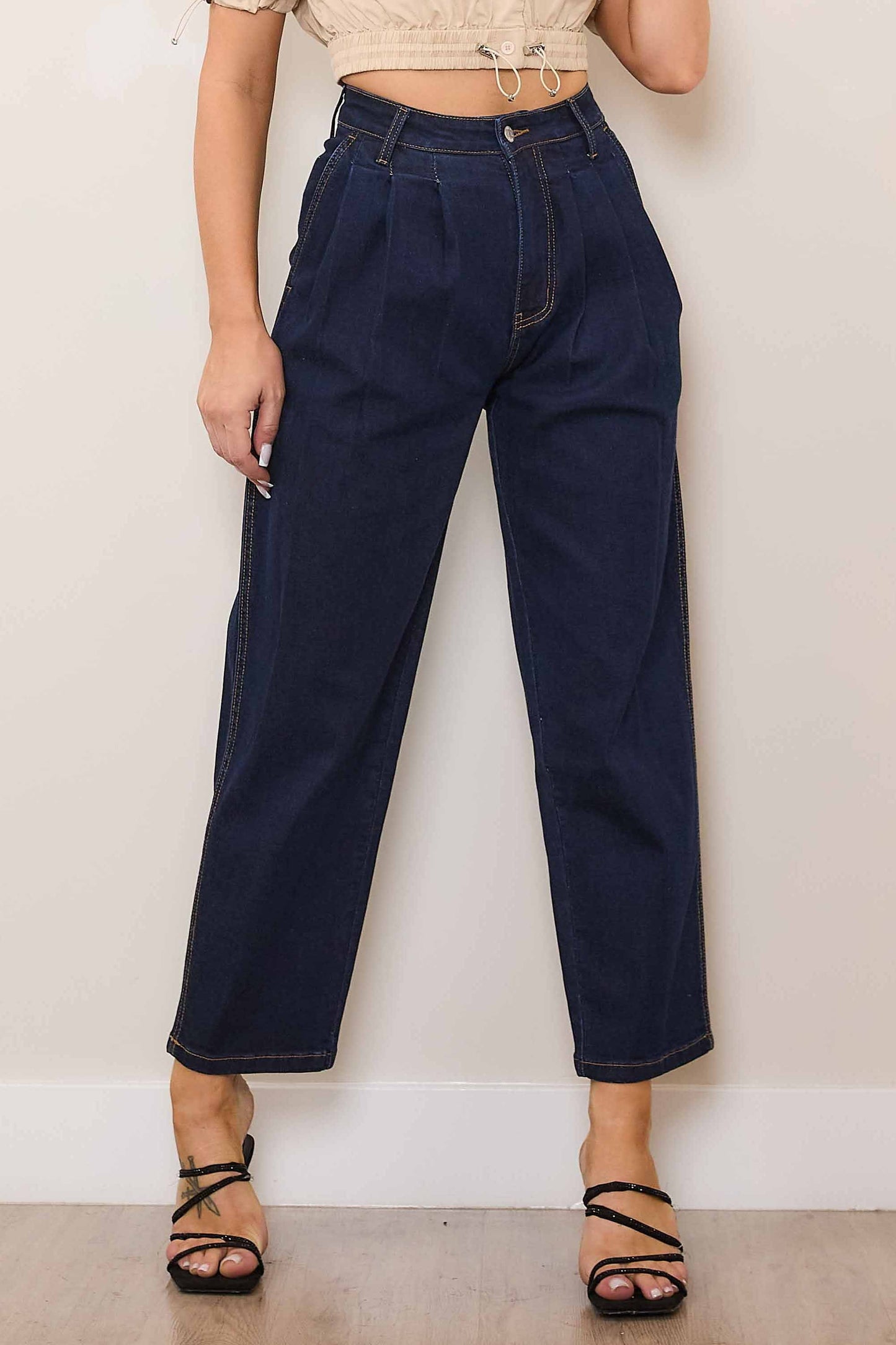 Lizbeth Cropped Barrel Leg Jeans (Re Stock 10/20)